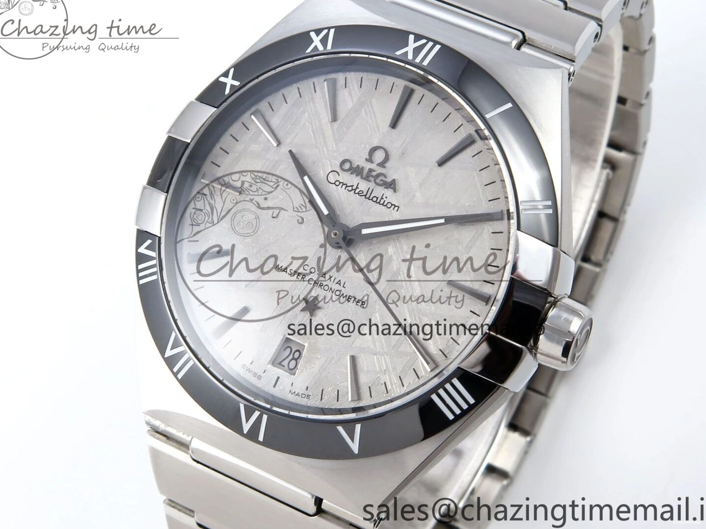 0224 Constellation 41mm SS ASWF 1:1 Best Edition Gray Dial on SS Bracelet A Breathable 7696